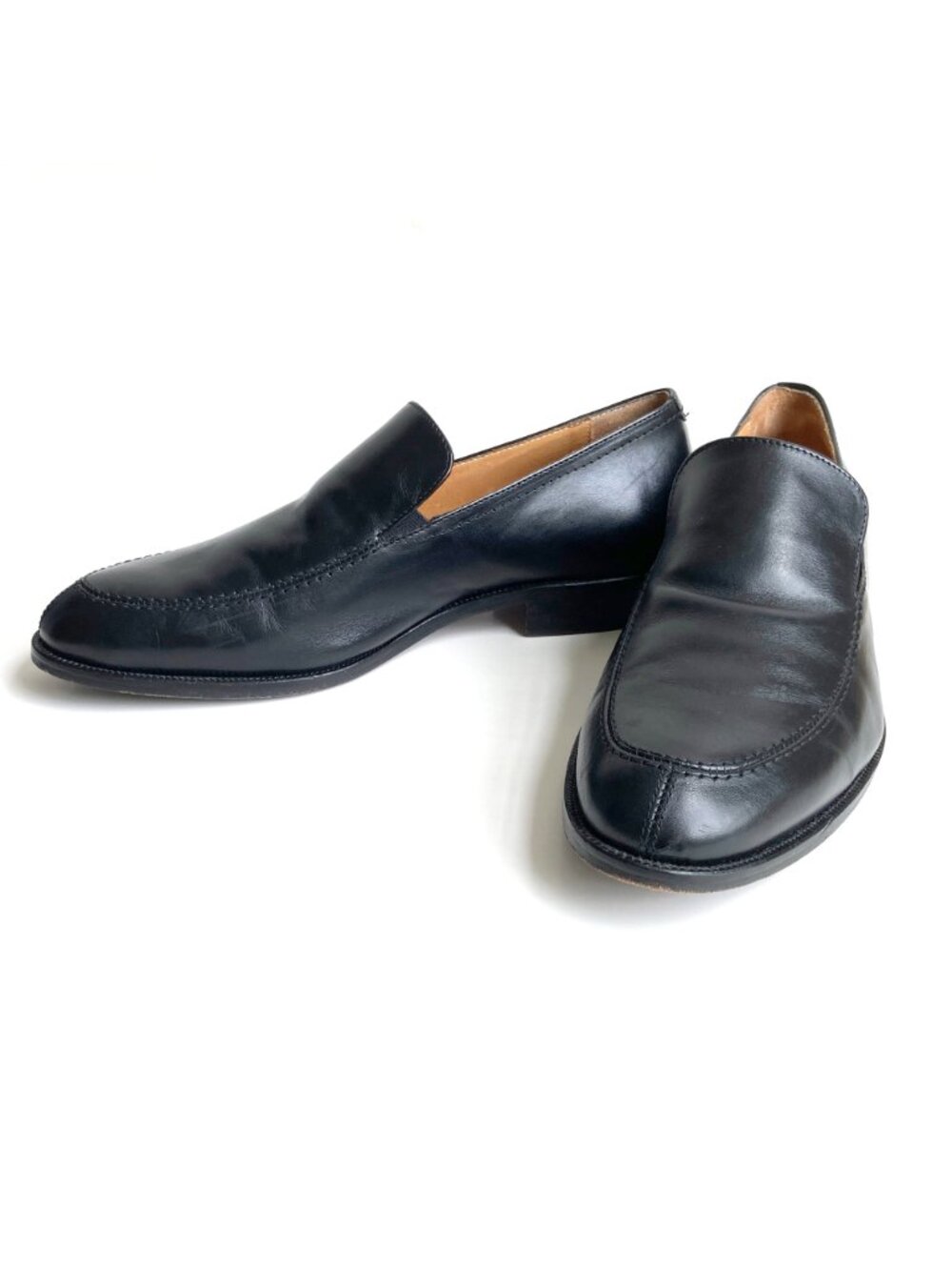 Italian Loafers sz 9 Gee Ricci Black Leather Classic Style